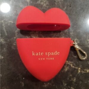 Kate Spade Red Heart-Shaped AirPods Case